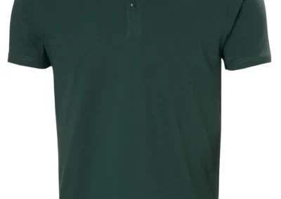 Professional apparel clipping path service for a green shirt, edited for e-commerce product catalogs.