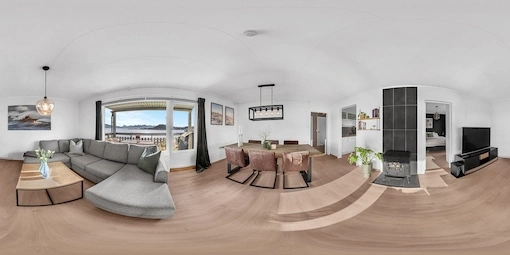 Perfectly stitched 360 degree real estate aerial panorama by Outsource Infotech